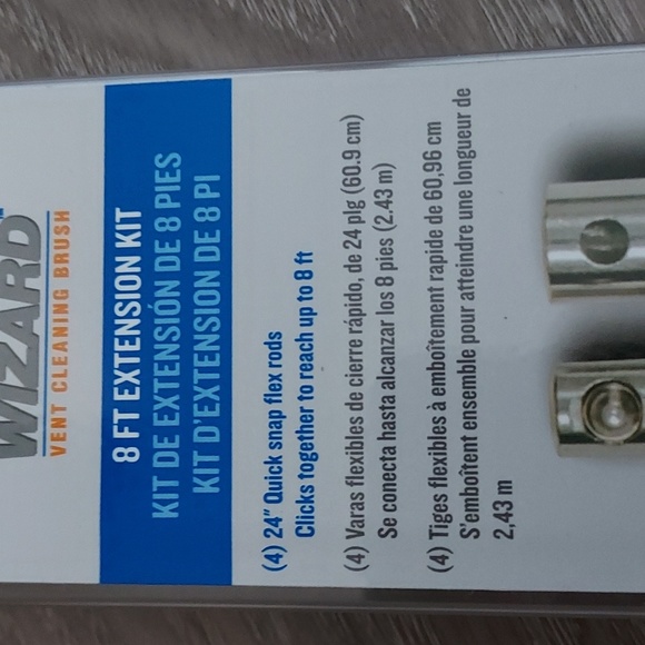 Lint Wizard Dryer Vent Cleaning Kit With 2 8ft Extension Packs - Picture 11 of 12